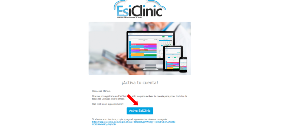 Activa tu registro por email